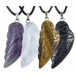 Zeige Details für Anhänger Engelsflügel Heilstein Bild von Anhänger Engelsflügel Heilstein