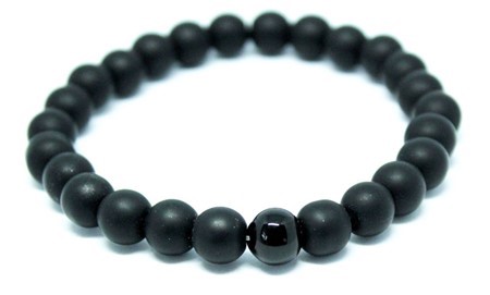 Zeige Details für Armband aus schwarzem Onyx Bild von Armband aus schwarzem Onyx